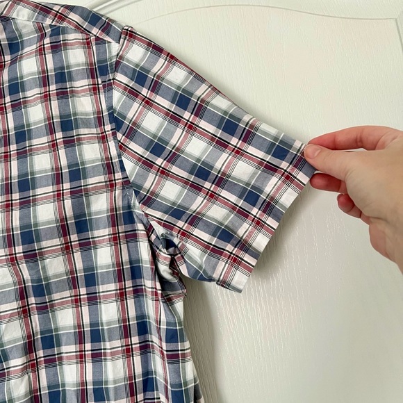 Michael Kors | men’s plaid button down shirt - L - Picture 5 of 6